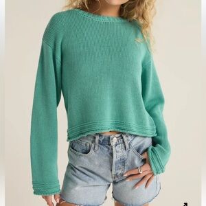 NWT Z Supply Women’s EMERSON SWEATER in Botanical Green